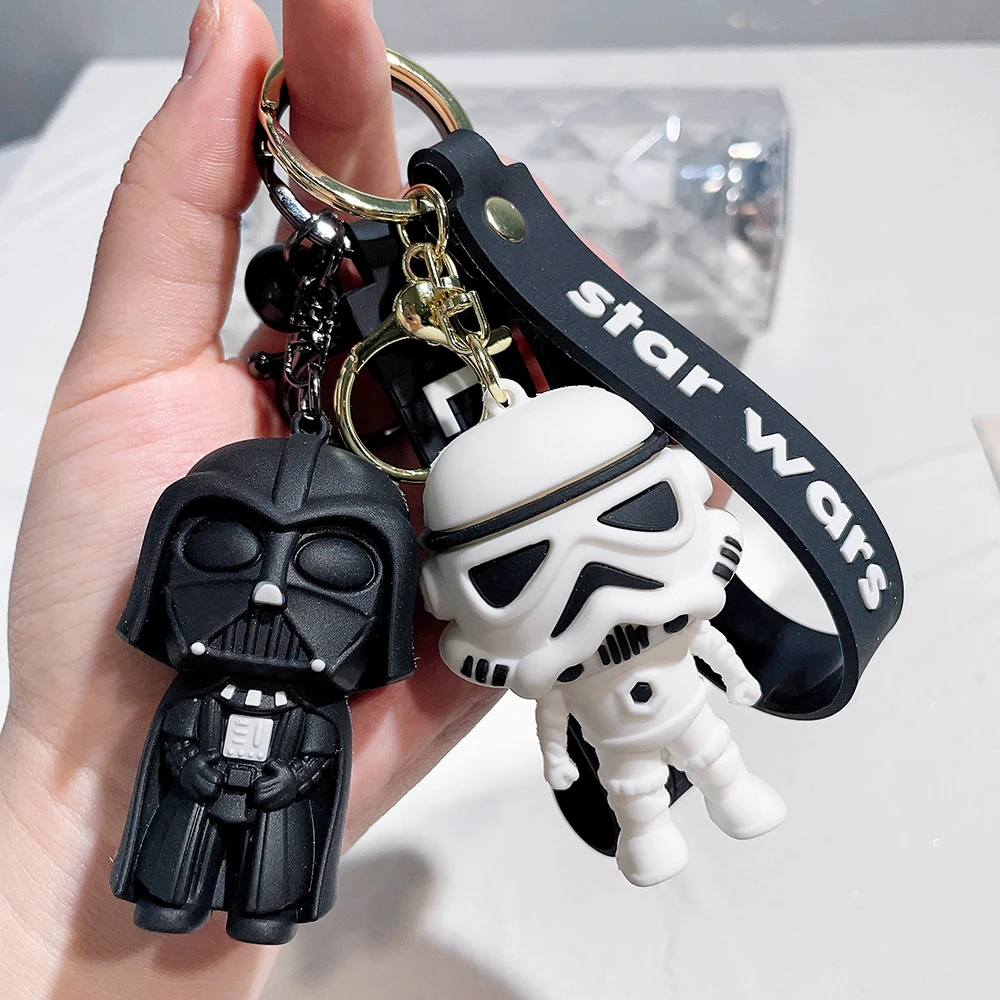 

Classic Figure Darth Vader Imperial Stormtrooper Doll Keychain Movie Star Wars Key Rings for Car Pendant Backpack Ornament Gifts