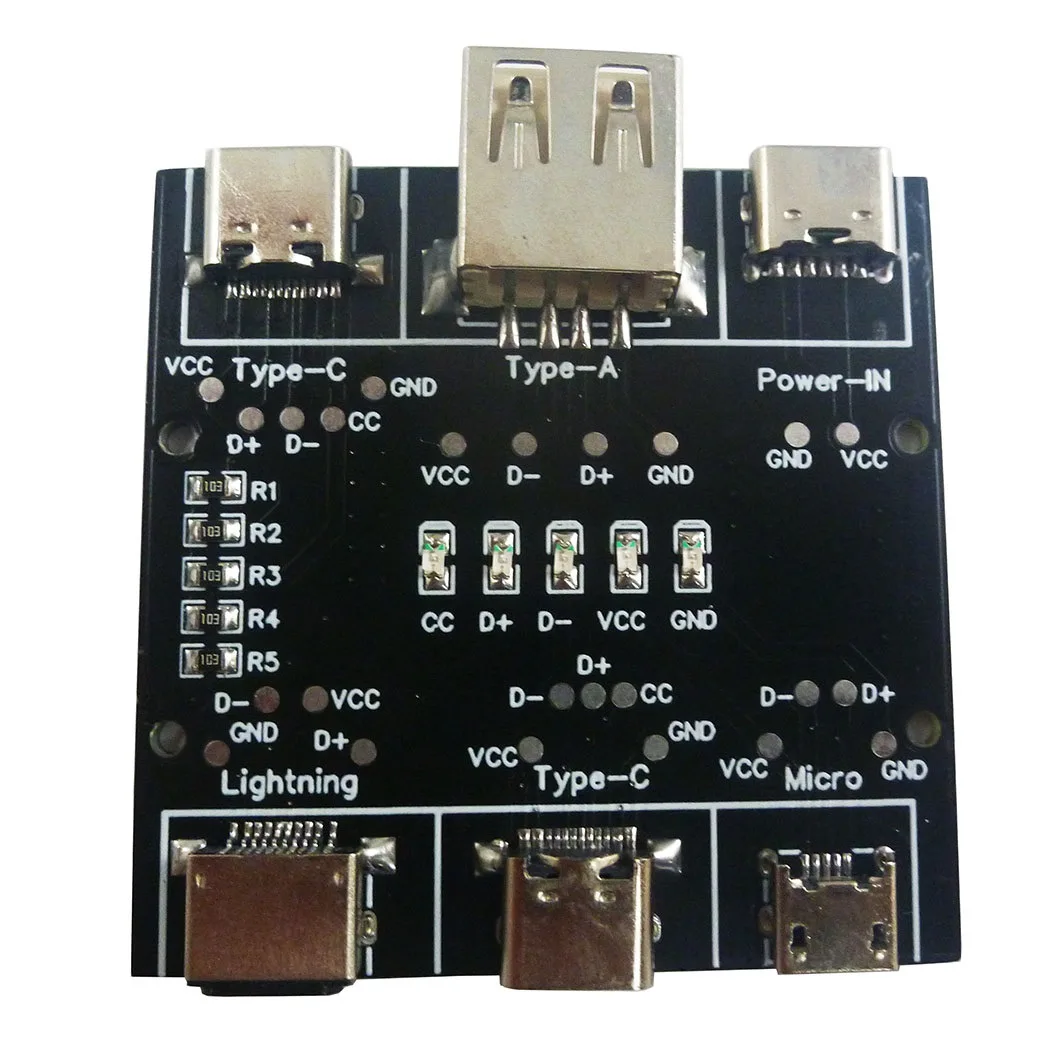 Многофункциональный USB-тестер кабеля USB A на Type-C Micro инструмент для проверки
