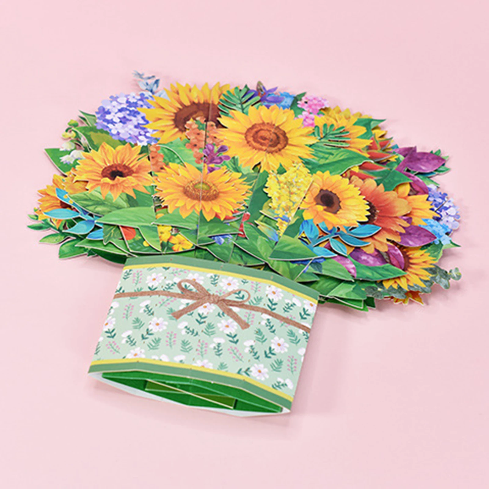 3D открытки с выдвижными цветами пригласительные на день рождения открытка