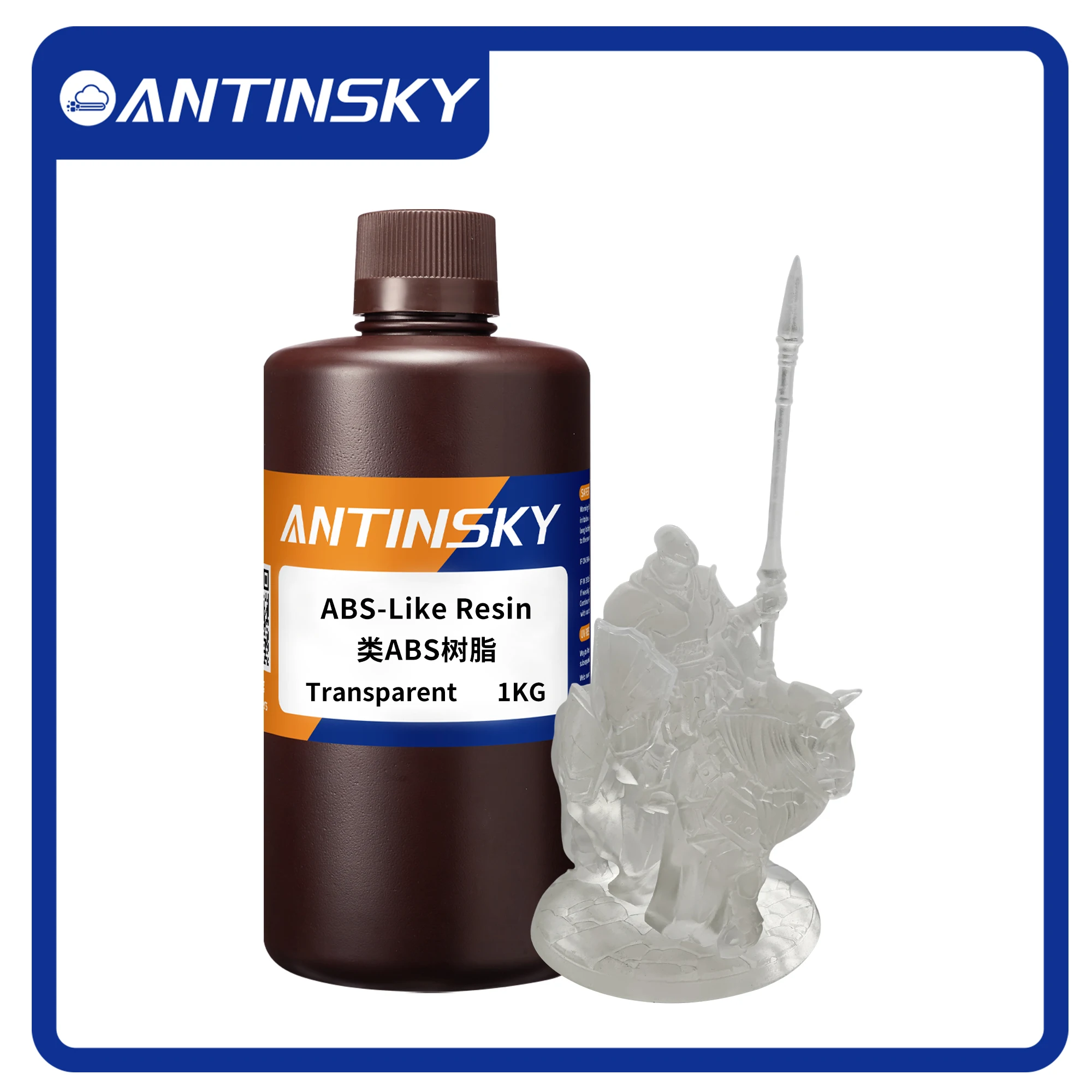 Фото Смола для 3D-печати ANTINSKY ABS-Like: низкая вязкость, низкий запах, высококачественные отпечатки с минимальным усадом. №2