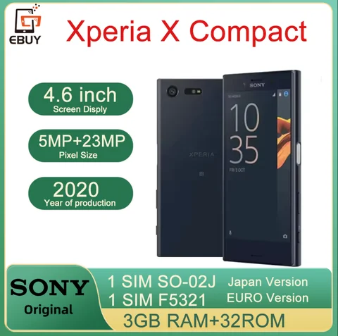 Смартфон SONY xperia x compact, 3/32ГБ, global, Б/у