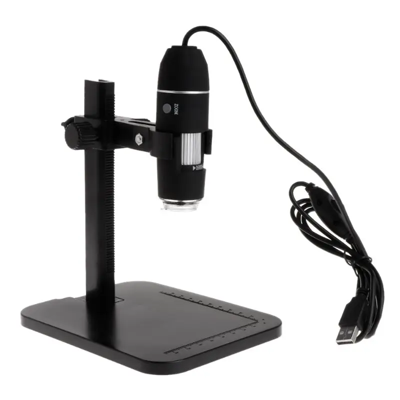 

1000X 8 LED USB Digital Microscope Endoscope Magnifier Camera with Stand for Textile Inspection Lab Educational Purpose