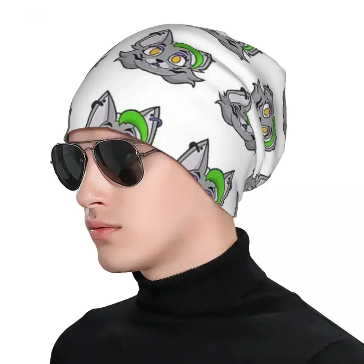 Roxanne Wolf-FNaF Skullies шапки теплая осенне-зимняя уличная шапка вязаная для мужчин