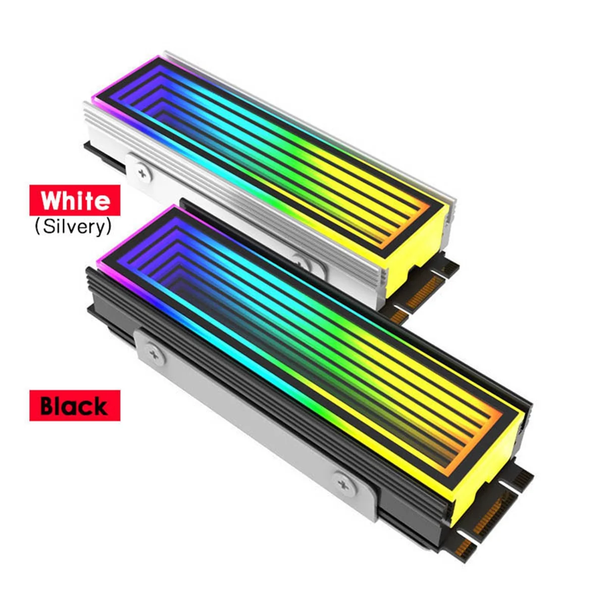 Компьютерный радиатор M.2 ARGB 2280 SSD M2 для ПК RGB Nvme охладитель бесконечный эффект