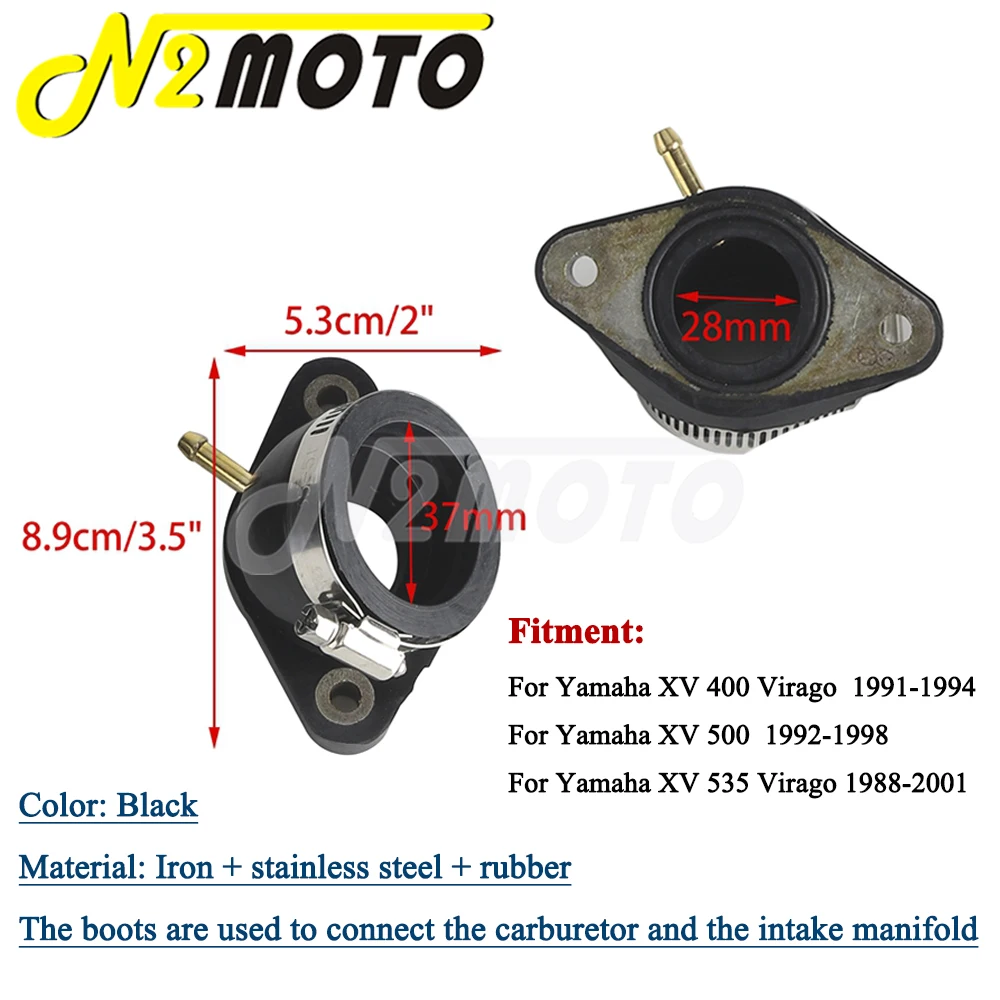 Переходник для впускного коллектора карбюратора резиновый переходник Yamaha XV535 XV400