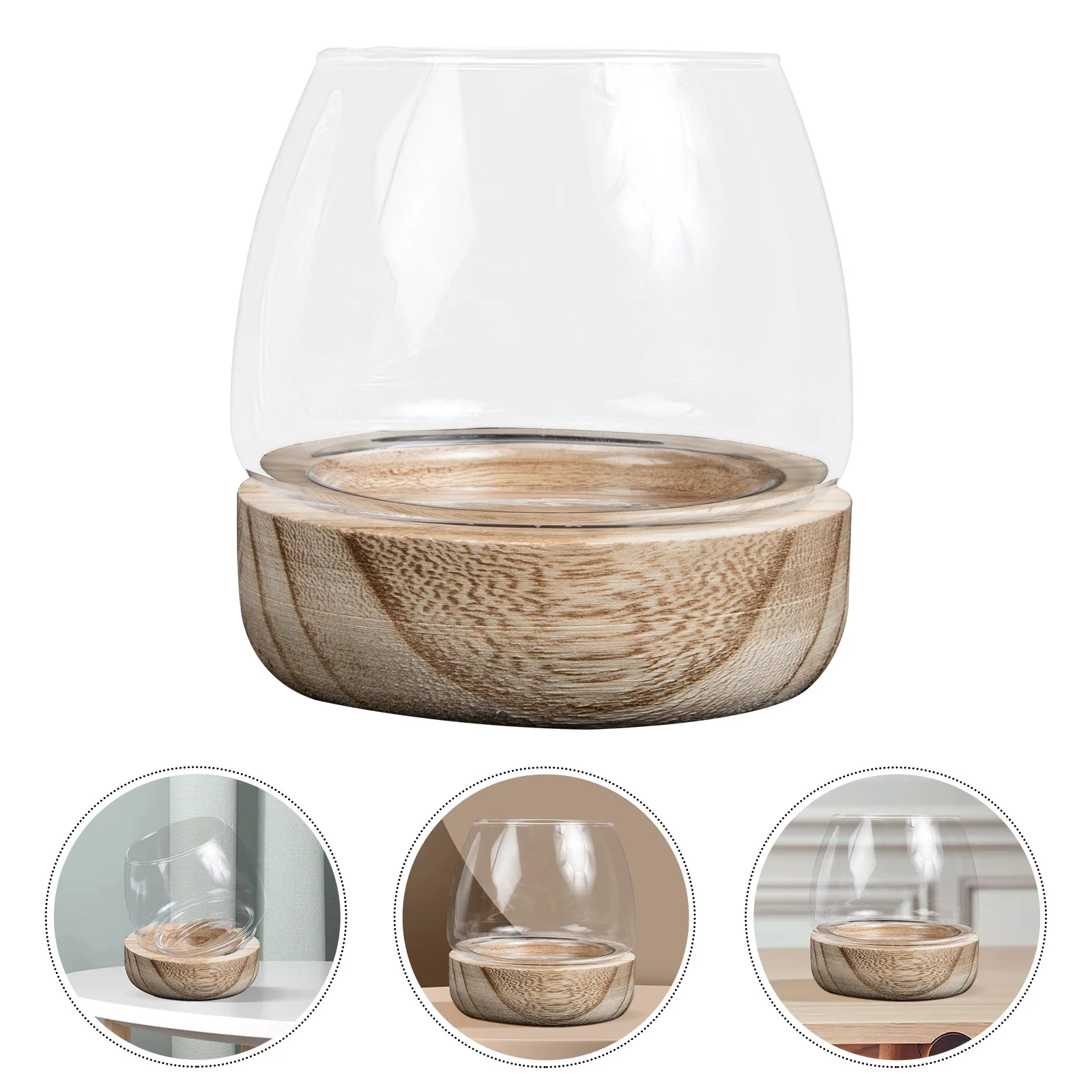 

Propagation Vase Bowl Planter Hydroponic Flower Vase Round Bowl Terrarium Globe Flower Vase