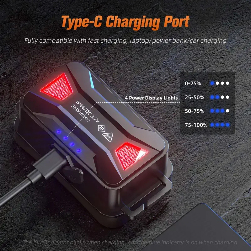 Superfire HL60 светодиодный мощный налобный фонарь USB C перезаряжаемый xhp90 портативный 90