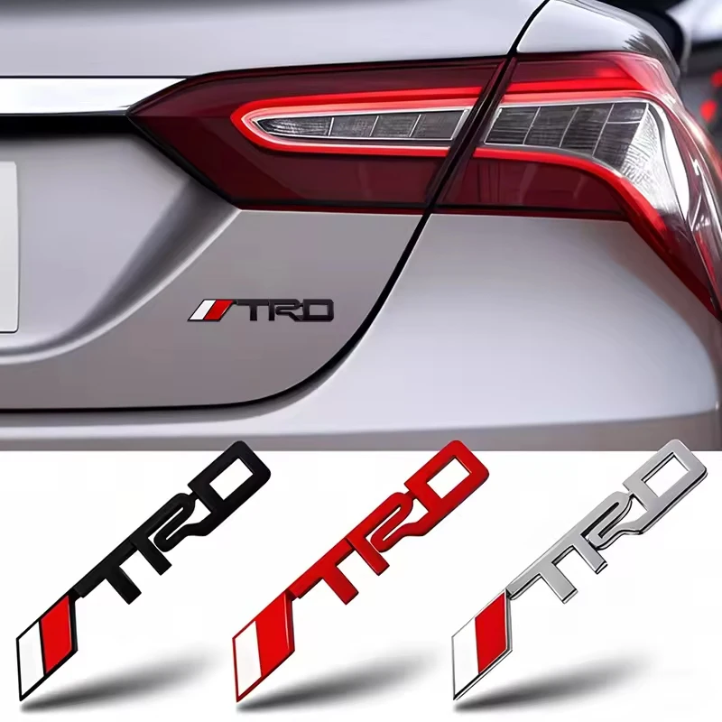 Фото 3D-эмблема TRD для автомобиля: металлическая наклейка на переднюю решетку и багажник для Toyota Supra, Aygo, Prado, RAV4, Hilux, Yaris, Corolla, 4Runner, Camry, Avalon №2