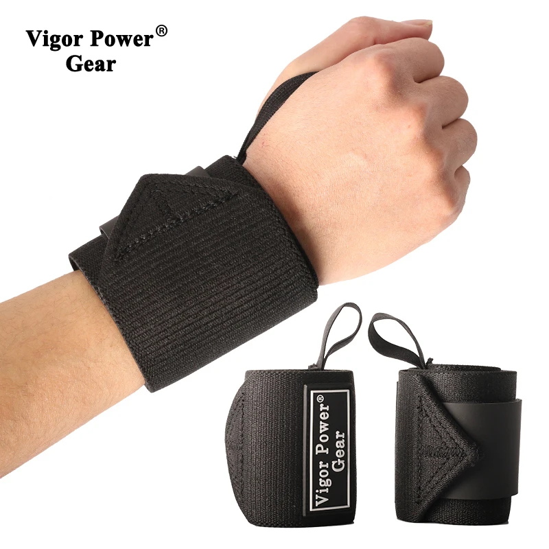 

1pair Wrist Wrap Weight Lifting 4 Sizes Fitness Padded Brace Strap Bar Wristband Wrist Support Gym Cross Training Sports Safety