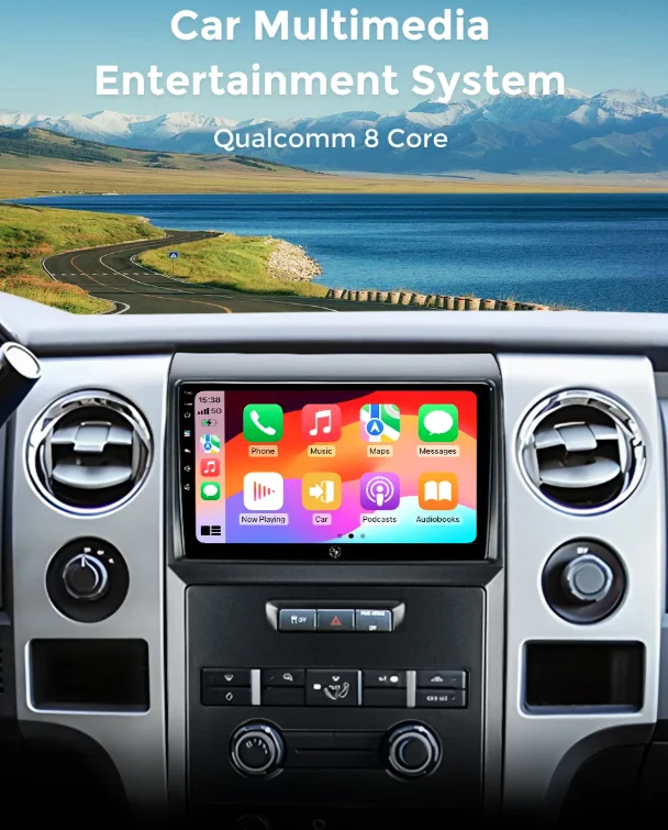 Фото 9-дюймовый для Ford Raptor F150 2008-2014 Android 13.0 6G + 128G Автомобильный GPS-навигатор Мультимедийный плеер Радиолента Головное устройство DSP Carplay №2