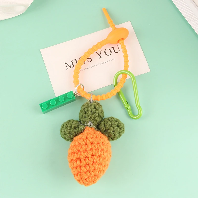 Милый брелок для женщин уникальный вязанный фрукт девушки картинки клубники, винограда, вишни, автомобильные ключи оптом.