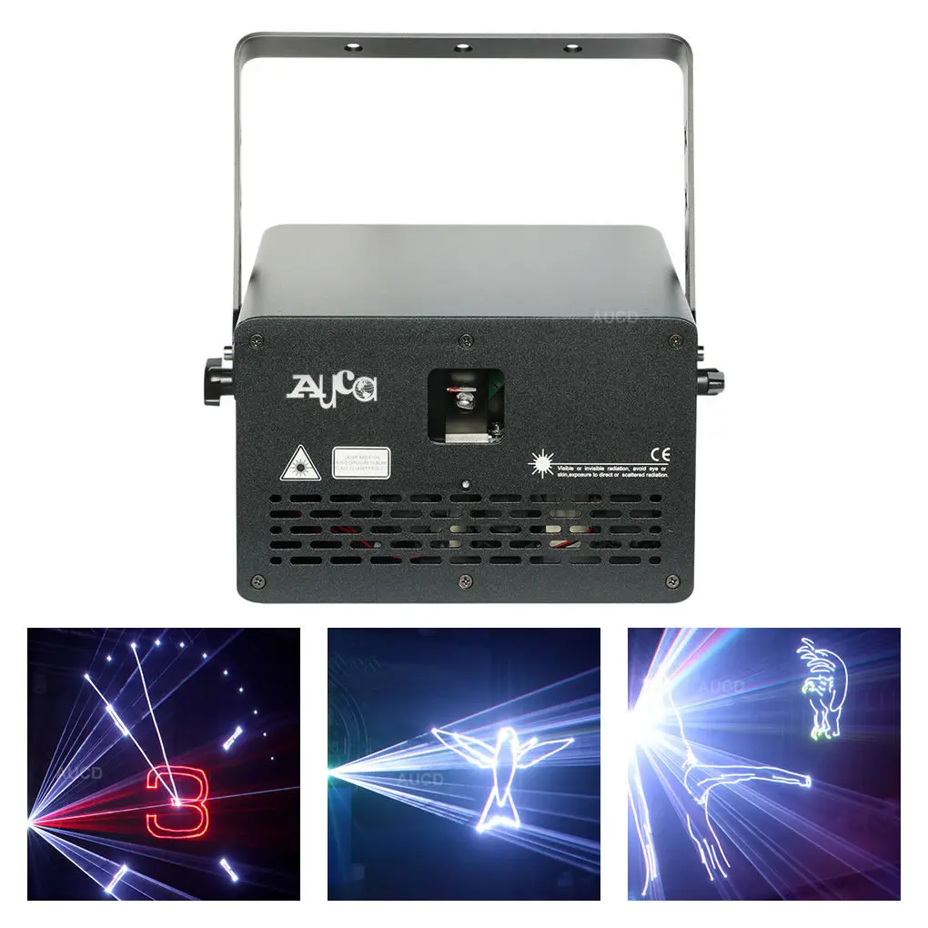 

SD Program Card Editable 5W RGB Animation Scan Laser Projector Lights Pro DMX512 ILDA Beam Disco DJ Party Show Stage Lighting