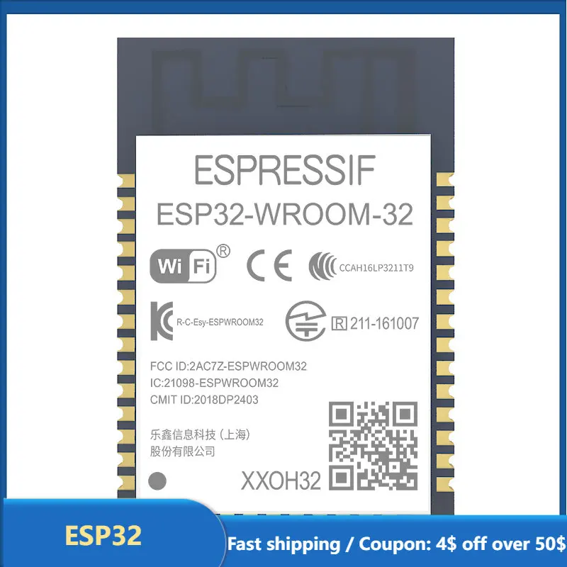 

ESP32 ESP32-WROOM-32 ESP32 ESP-32S Development Board WiFi Bluetooth Ultra-Low Power Consumption Dual Cores ESP32 Board