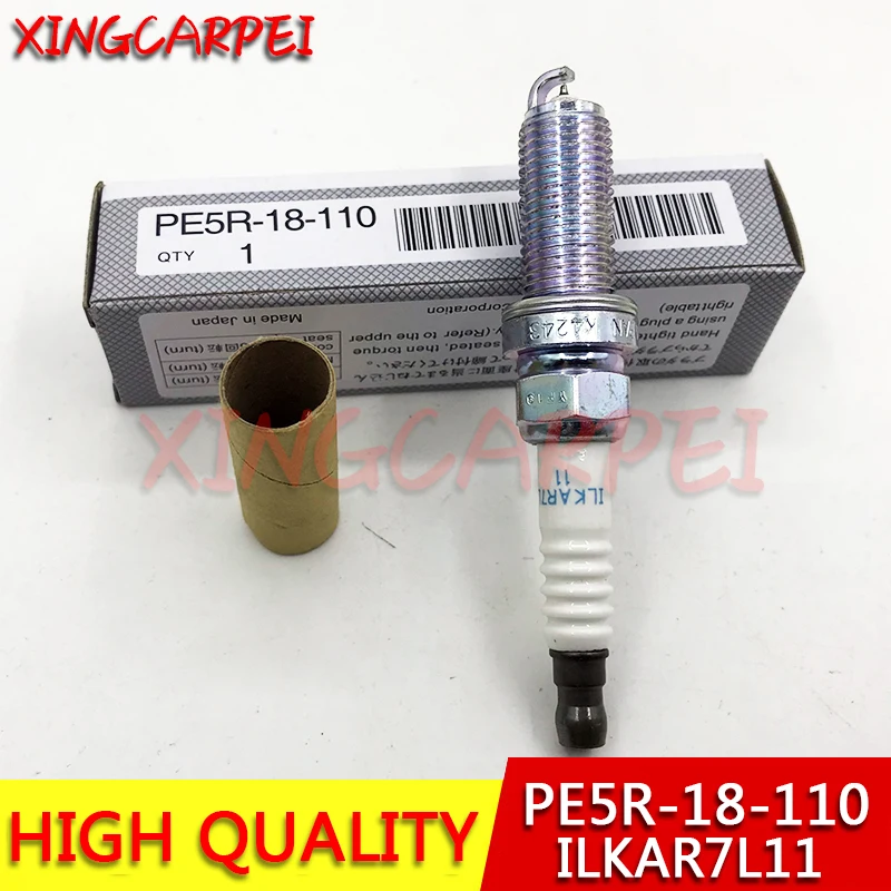 

4 шт. PE5R-18-110 ILKAR7L-11 Иридиевая свеча зажигания для Mazda 3 CX-3 CX-5 MX-5 2.0L 2.5L 6 Miata 94124 M3 M6 CX-3 CX-5 ILKAR7L11