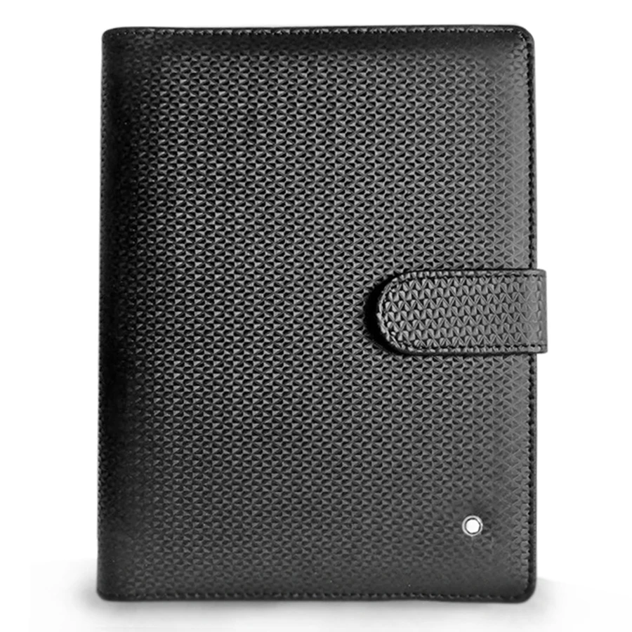 LAN Net Pattern Magnetic Catch Luxury MB Notebook Leather Cover & Quality Paper Chapters Unique Loose-leaf Writing Stationery