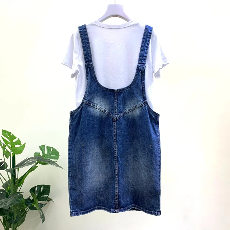 

new summer strap fashion heavy industry three-dimensional flower cartoon sequins hole denim bag hip dress
