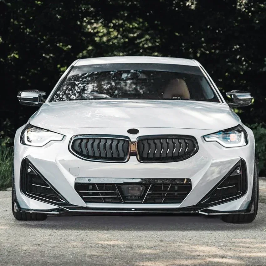 Для BMW 2 серии G42 218i 220i 220d 230i Coupe M Sport 2022+ автомобильный передний бампер сплиттер губ