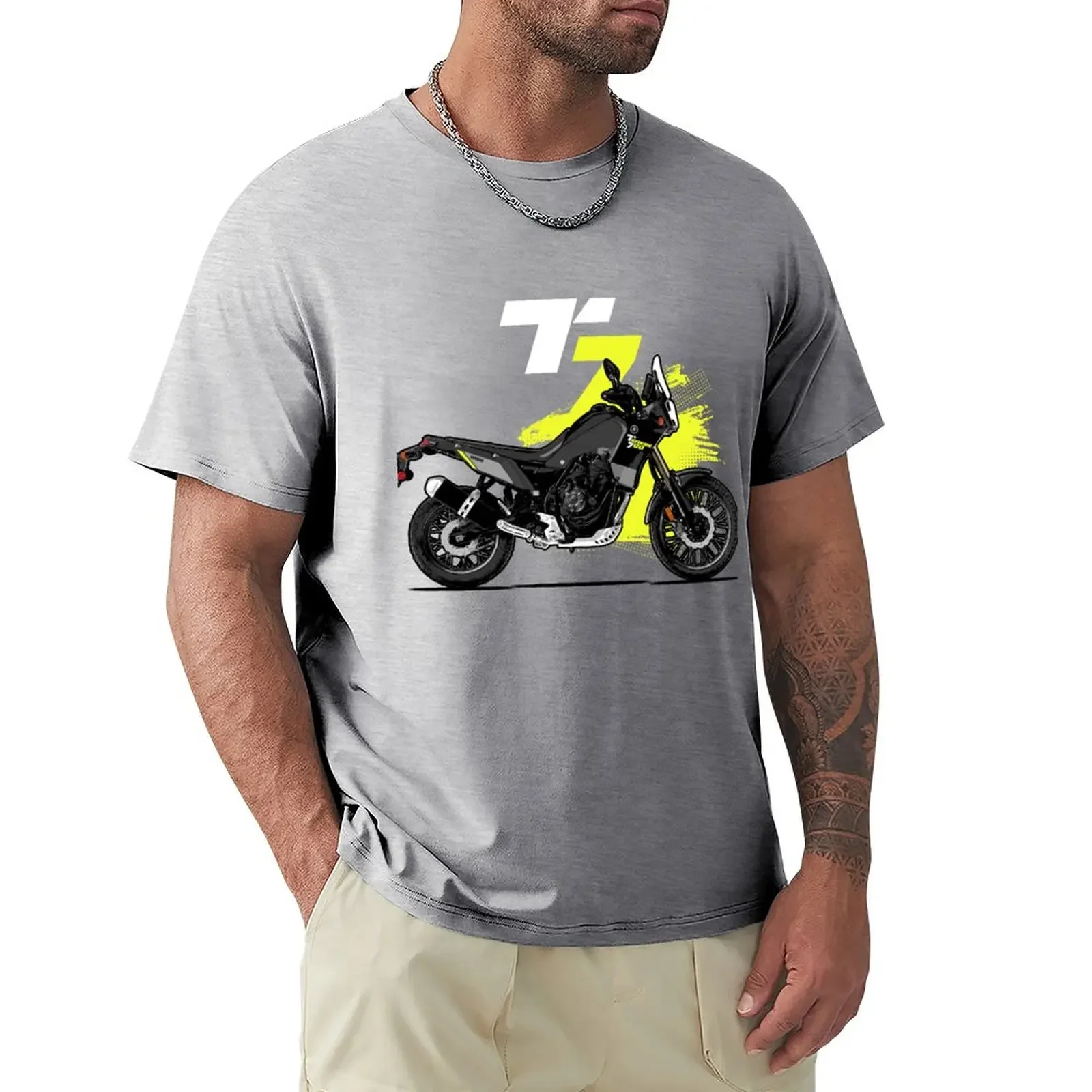 Летние винтажные футболки большого размера с графическим рисунком мужские новые