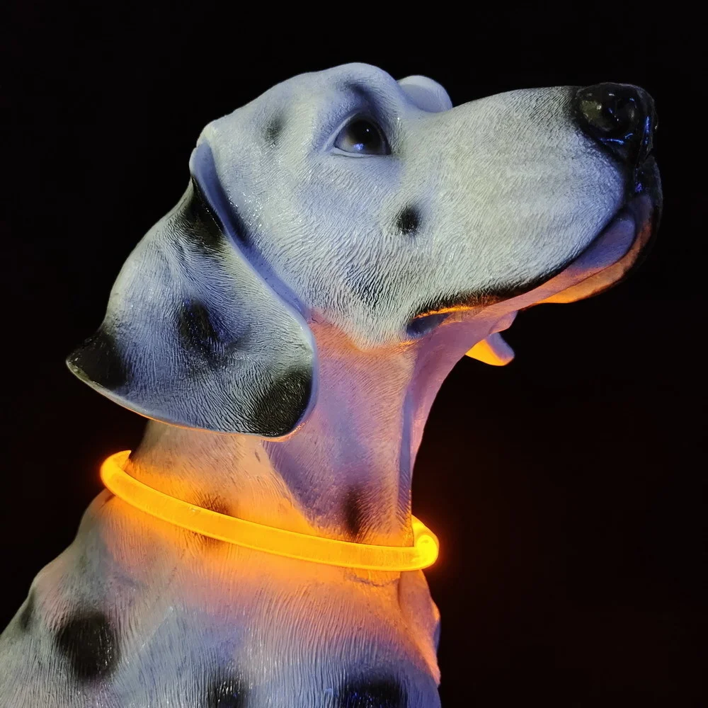 

Ошейник для собак перезаряжаемый лай ошейник для собак светодиодные Аксессуары для безопасности светодиодный нейлоновый USB Перезаряжаемы...