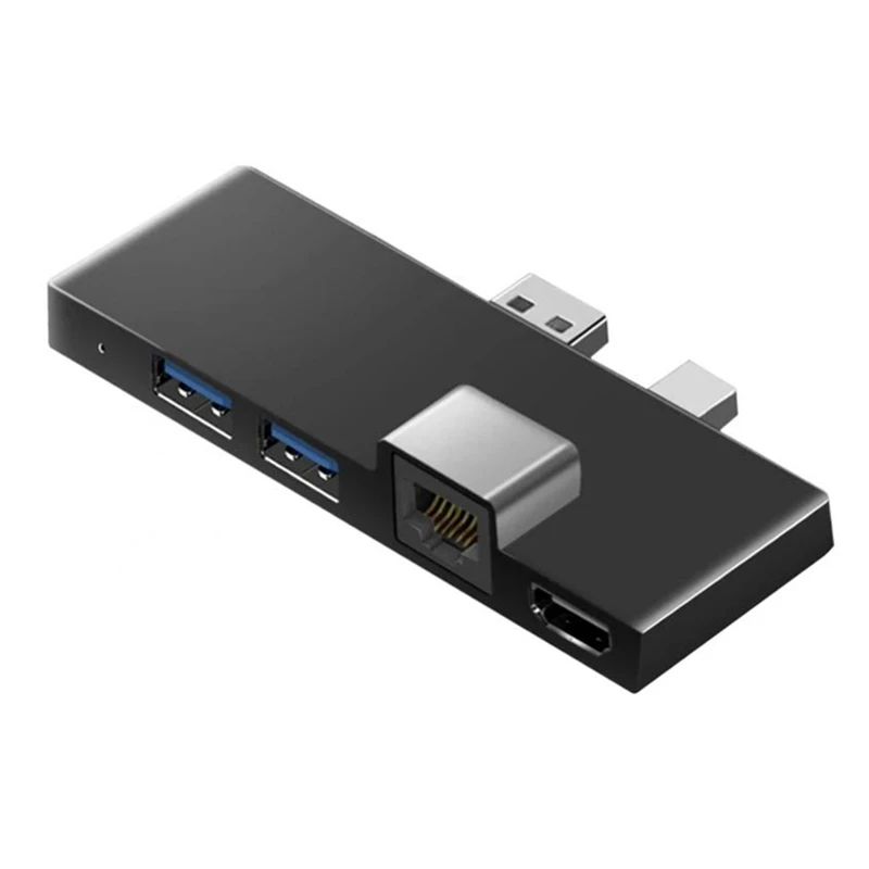 

USB3.1 USB-C Hub Docking Station Gen1 4K HDMI-Compatible SD/TF Card Reader RJ45 6In1 Converter For Microsoft Surface