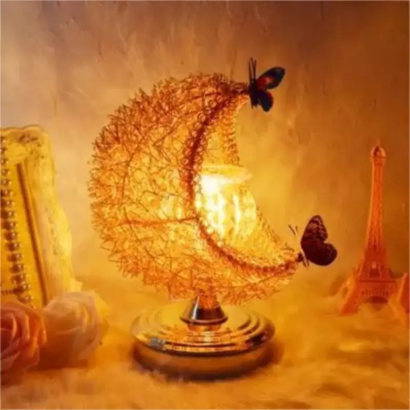 

Crescent Fragrance Table Lamp Holiday Gift Bedroom Bedside Lighting Creative Gift Baby Room Decor Desk Lamp