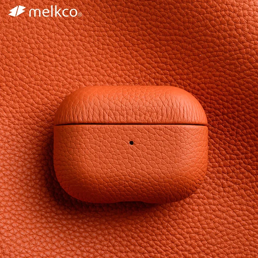 Bluetooth-наушники Melkco из натуральной кожи для AirPods Pro