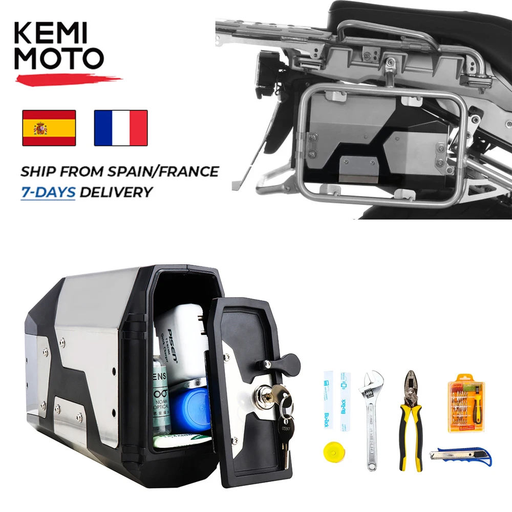 Новое поступление! Ящик для инструментов 1250 л для BMW R1250GS R1200GS R GS LC ADV F800GS F700GS Приключения мотоцикла алюминиевые боковые коробки