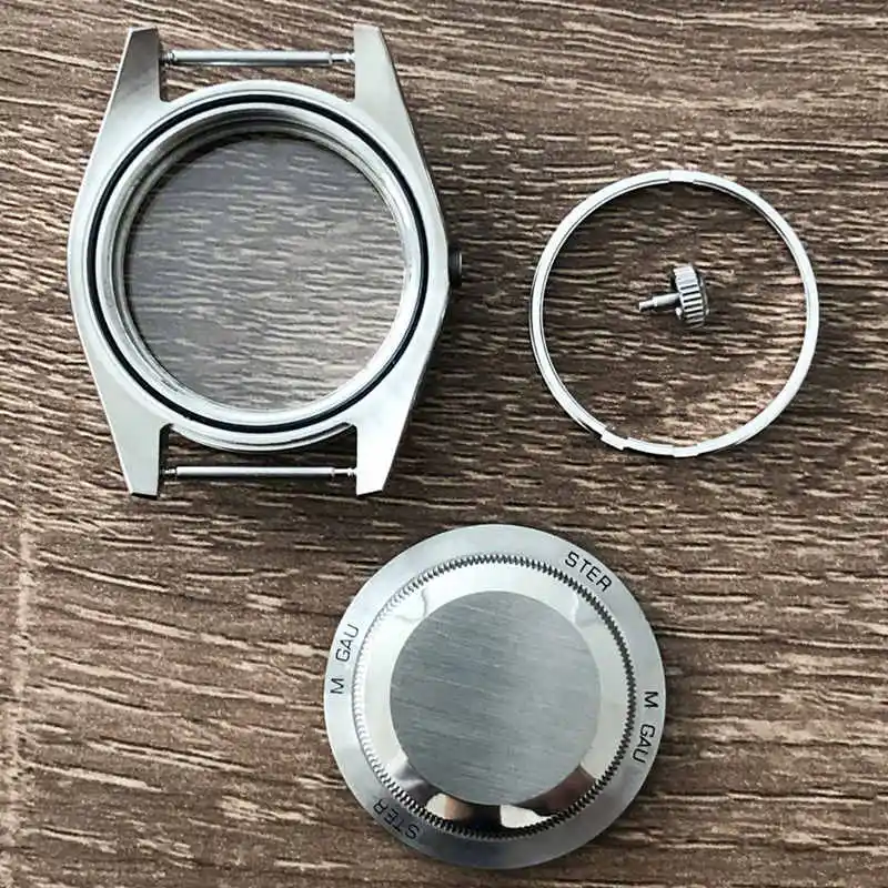 Watch Accessories Modified 39mm Watch Case Stainless Steel Sapphire Glass Suitable Fits For 3135 Automatic Movement