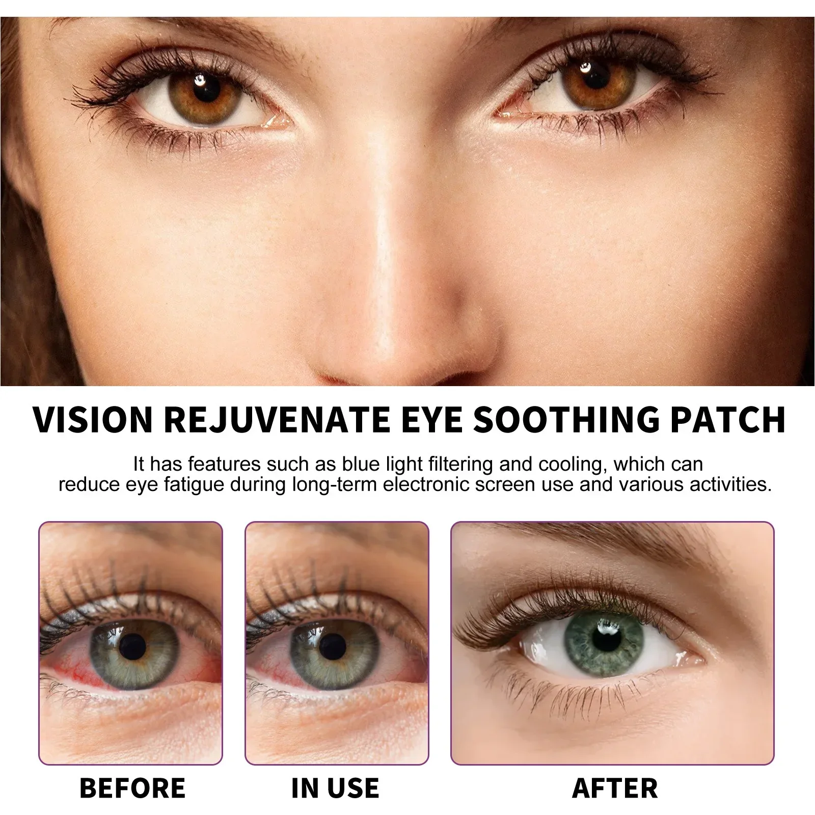 20 шт. наклейки для глаз от сухой усталости и близорукости