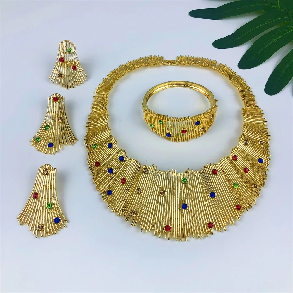 TITI новые модные классические женские большие комплекты серьги ювелирных изделий