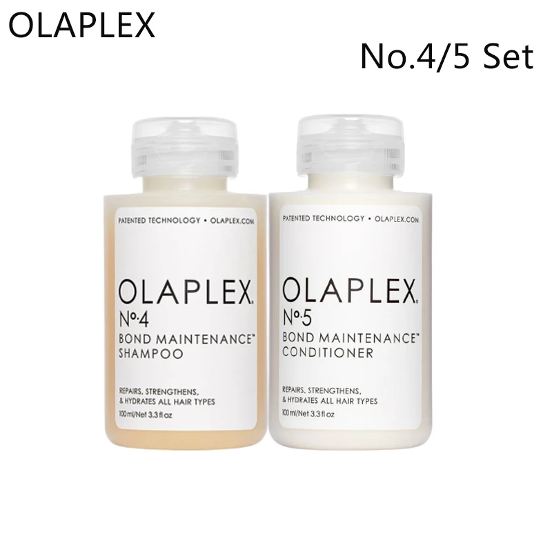 

2PCS Olaplex No.4/5 Hair Shampoo And Conditioner Set Structure Repair Strengthens For All Hair Restorer Care 100ml