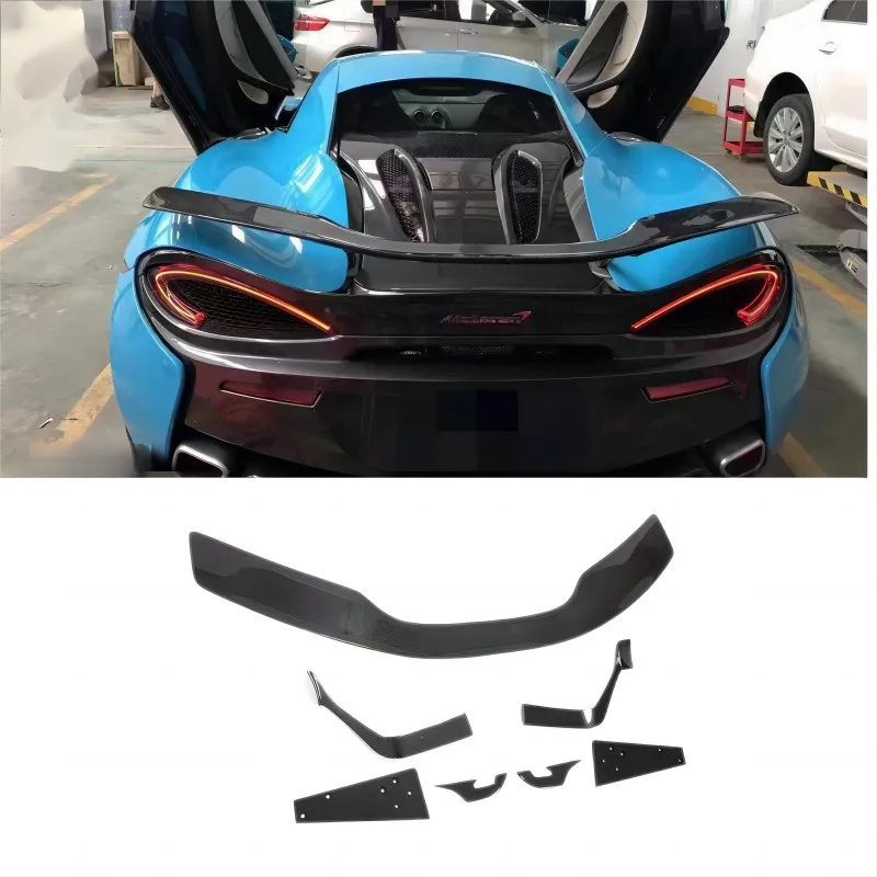 

For McLaren 540C 570s 570 GT 2016 2017 2018 2019 2020 2021 2022 High Quality Real Carbon Fiber Car Rear Wing Trunk Lip Spoiler