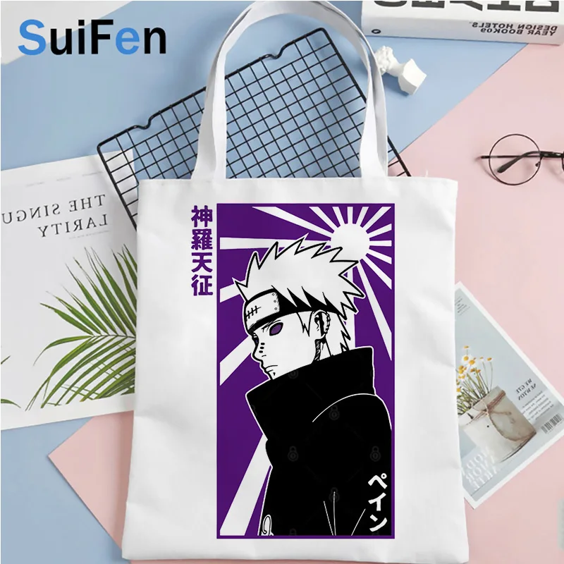 

akatsuki shopping bag cotton jute bag canvas reusable bolso tote bag bolsa compra shoping sac cabas sacolas