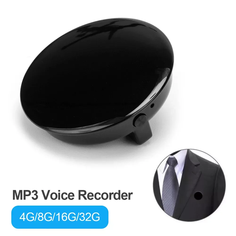 

2023New Mini Voice Recorder Badge Medal Audio Children Sound Recording Pen Silent Noise Reduction Digital Voice Recorder Dictaph