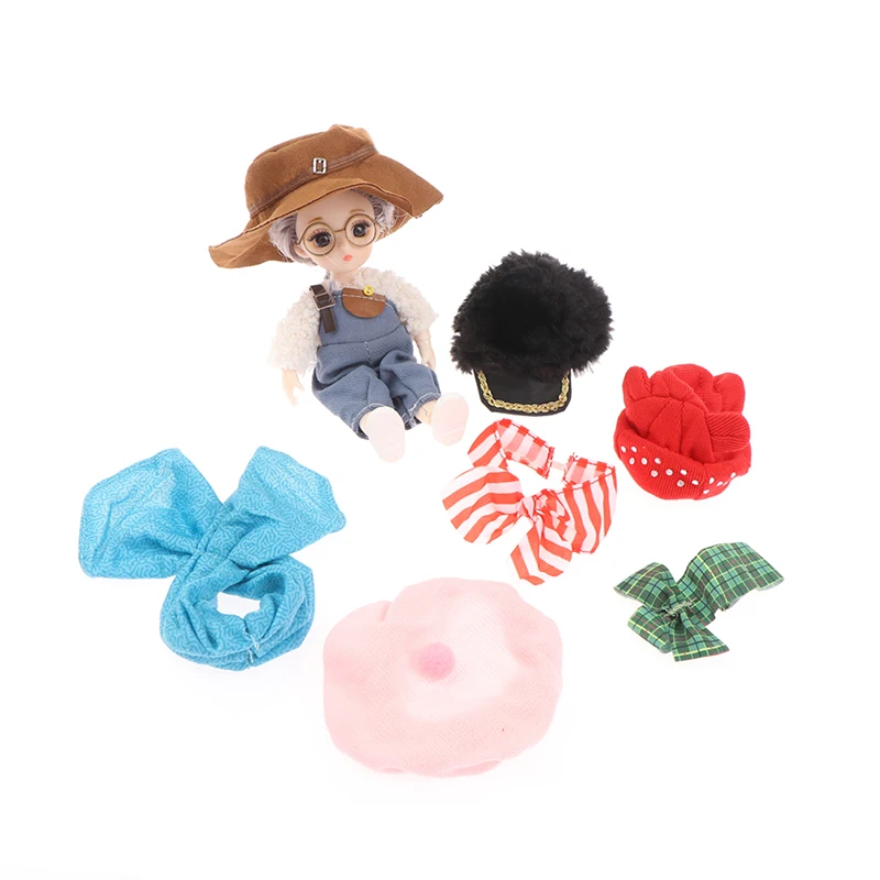 

2pcs Original Doll Hat Baseball Cap For 1/6 for Cowboy Hat Different Styles Fashion Gift Baby DIY Toy Doll Accessories
