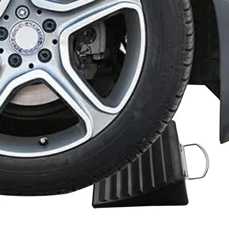 

Wheel Chocks For Travel Trailers High Duty Wheel Chock With Anti-Slip Bottom Front And Back Tires Chock Block For Camper Trailer
