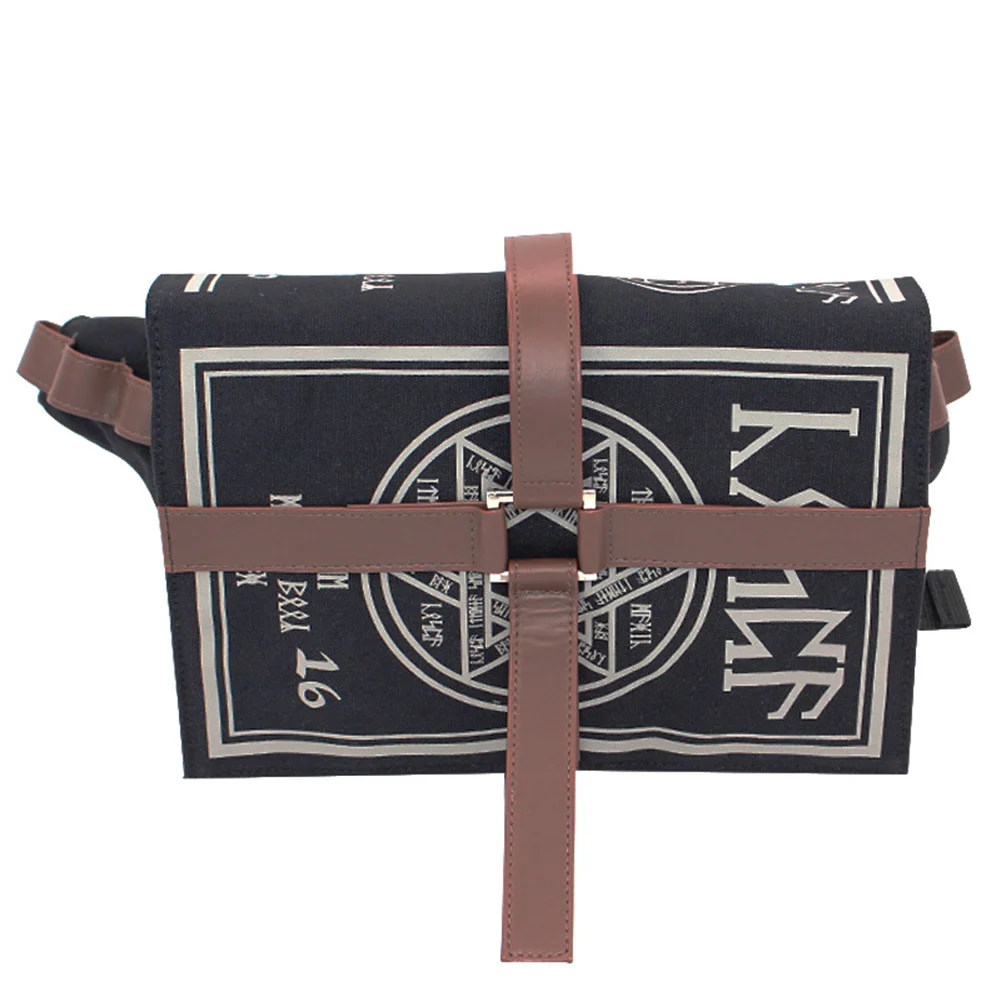 

Gothic Magical Spell Book Messenger Bag Gift Cosplay Adjustable for Students New Creative Retro Shoulder Bags