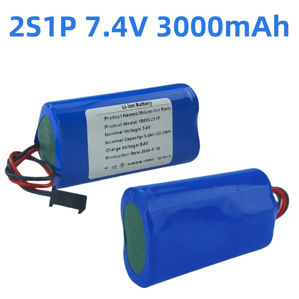 7 4 в 3000 мАч 18650 2S1P Встроенный BMS перезаряжаемый литий-ионный аккумулятор для