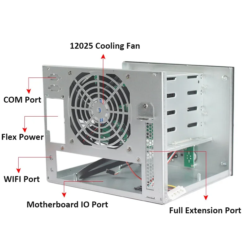 Фото Корпус для сетевого накопителя RGeek 4 Bay Small Form Factor (ITX NAS) для домашнего облачного хранилища №3