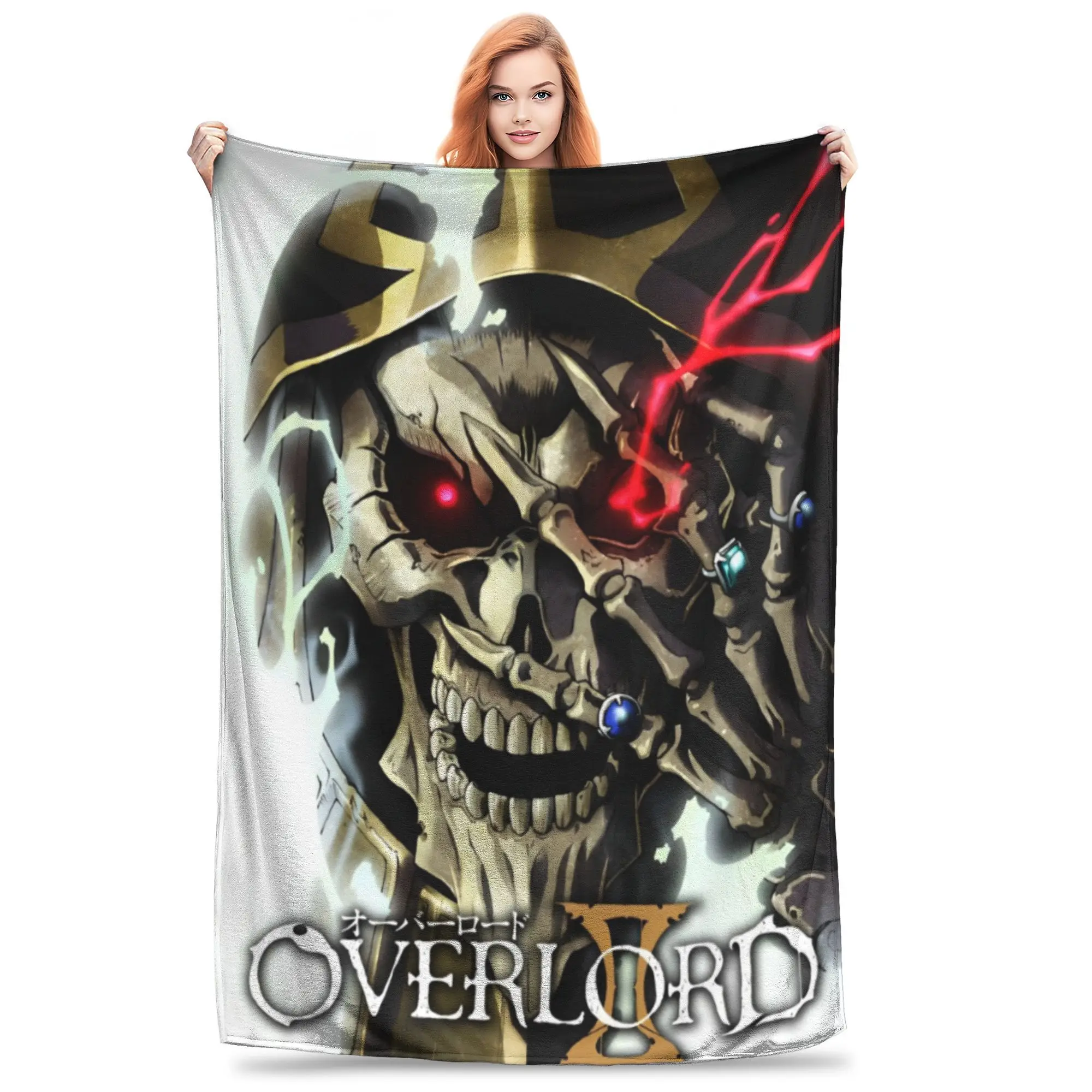 Overlord аниме Япония Манга вязаные одеяла флисовое платье Ainz Ooal легкие пледы для