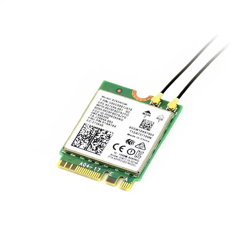 Microsnow Nvidia Jetson Nano/Orin сетевой двухдиапазонный WIFI Bluetooth 8265NGW 8265AC