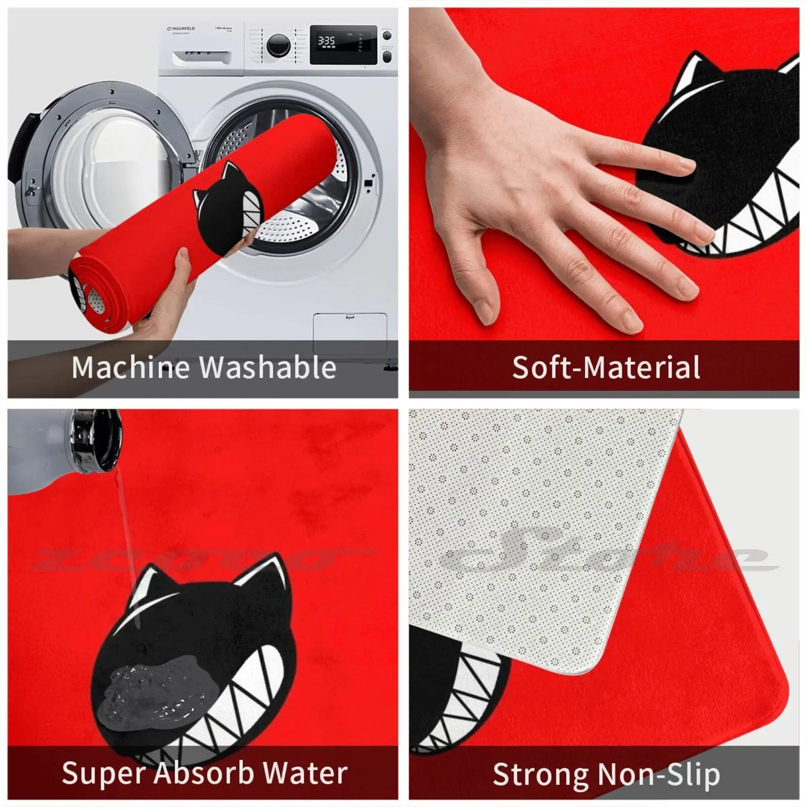 Alibaba Persona 5 коврики противоскользящий мягкий коврик для двери Royal Cat Logo Futaba |