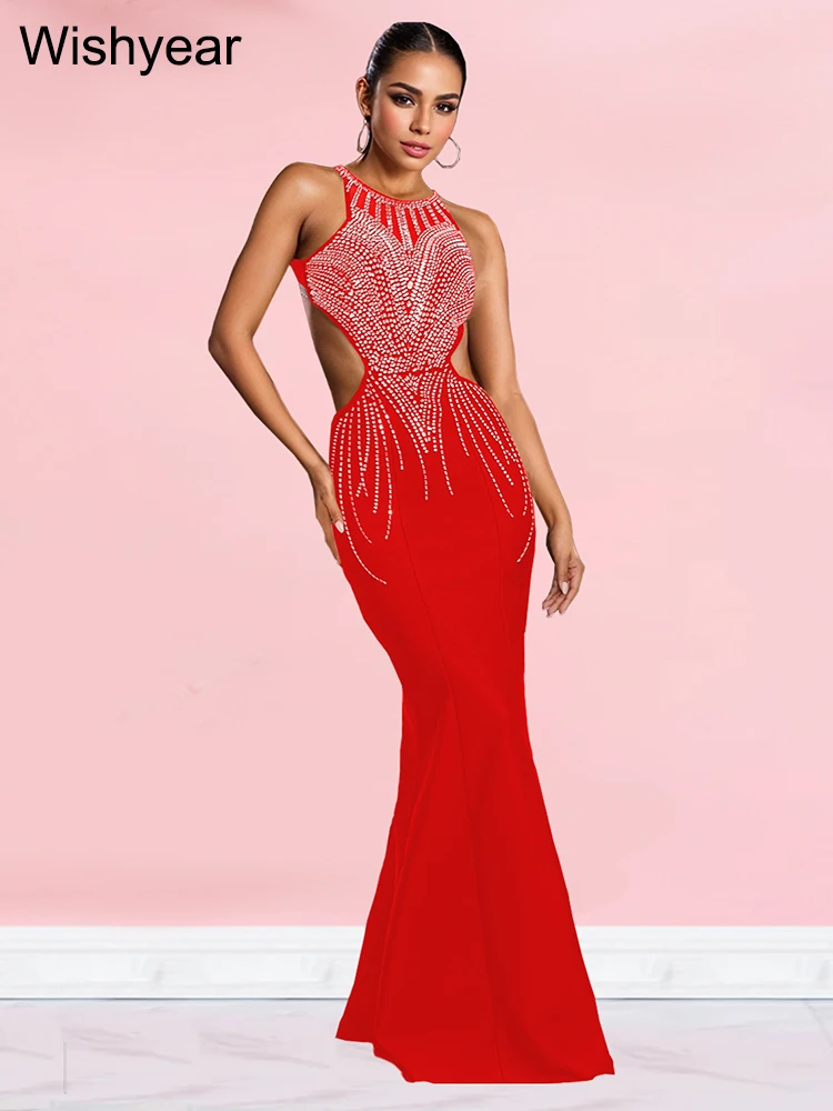 Wishyear элегантное платье русалки для вечеринки дня рождения выпускного вечера