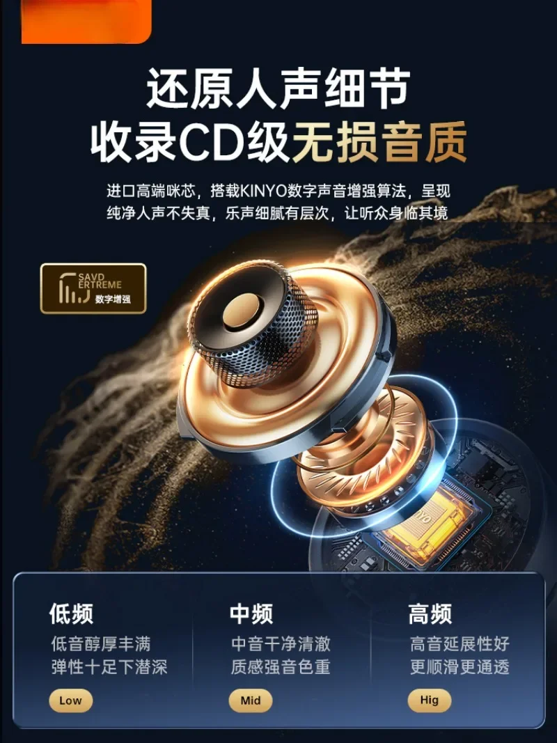 Беспроводной микрофон воротник радио живая трансляция хост Запись устройство