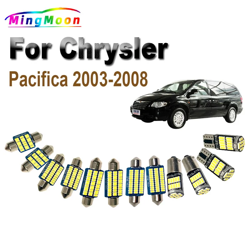

17Pcs Car Led Bulbs For Chrysler Pacifica 2003 2004 2005 2006 2007 2008 Vehicle Lamp LED Interior Dome Map Trunk Light Kit