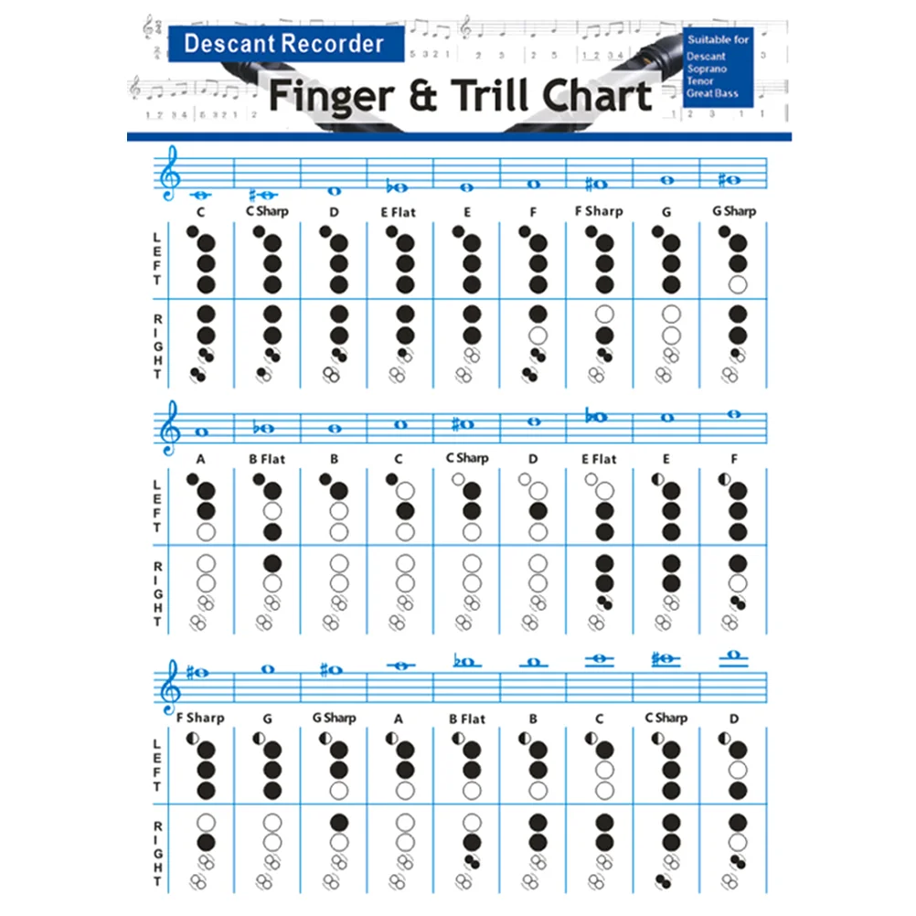 

Poster Student Music Stuff Bass Clarinet Chord Chart 157g Coated Paper Chard Flute Practicing