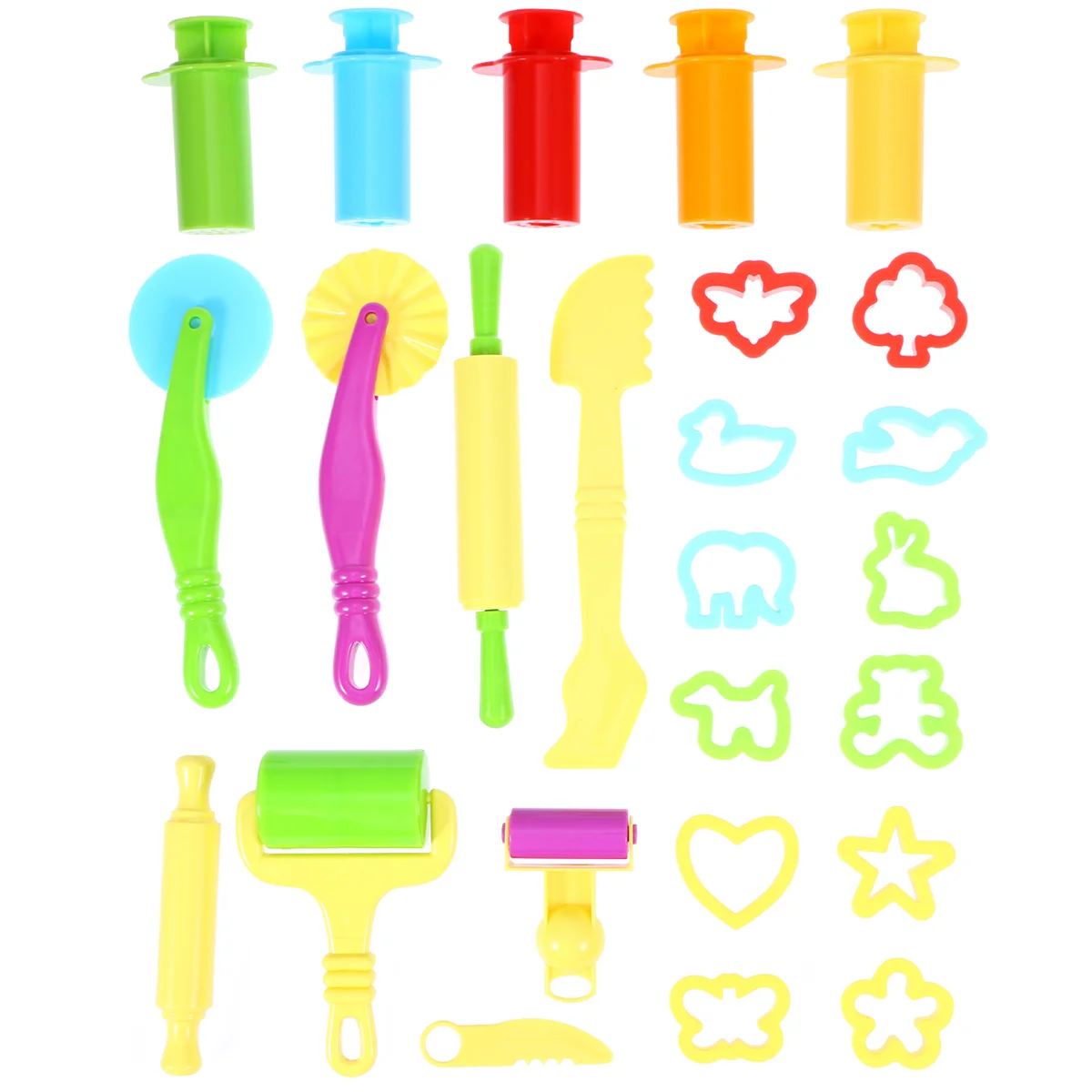 

20 Pcs Para Gelatinas Dough Tools Kids Kits Self Made DIY Child