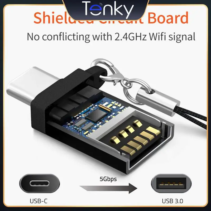 

Type-C To OTG Adapter High Speed Data Transmission Type-C Male To USB3.0 Female Converter For Huawei Xiaomi U Disk MacBook