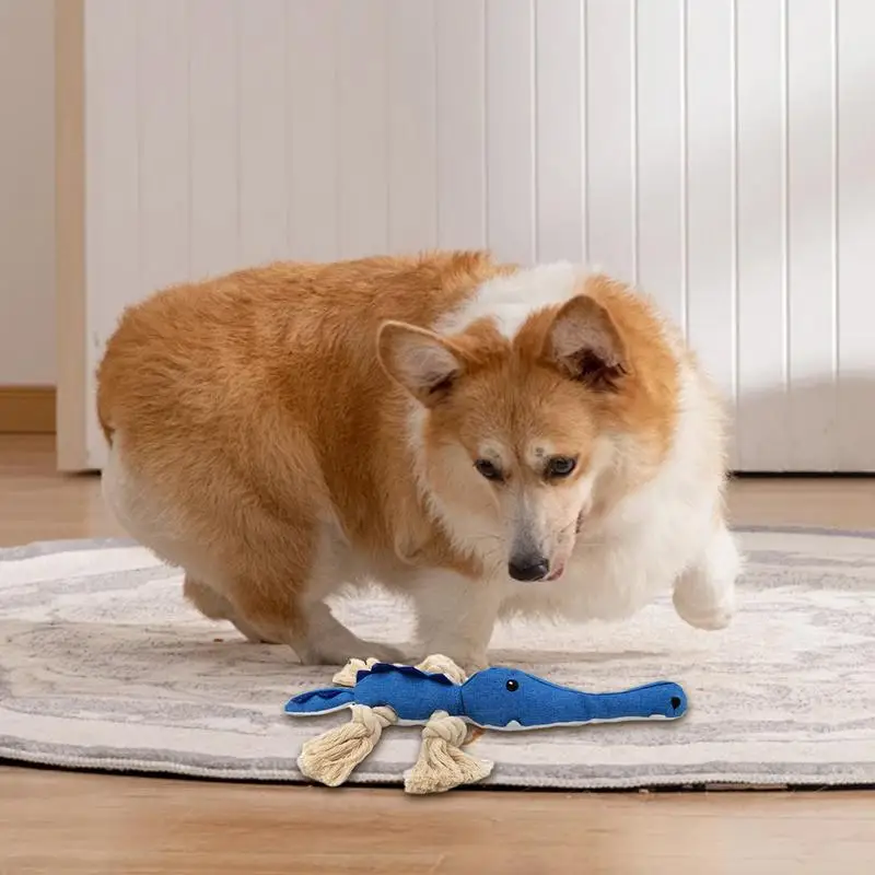 Плюшевые игрушки для собак жевания хлопковая веревка узел жевательная кукла