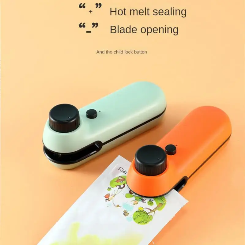 

Mini Sealing Machine Snack Sealing Tool Knob Charging Sealing Machine Hand Pressure Small Household Food Plastic Sealing Machine